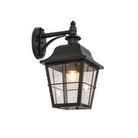 Outdoor Wall Light Coach ES Aluminium Black IP44 CLA Lighting