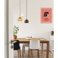 Pendant Light ES Black Iron Dome 135mm x 300mm CLA Lighting
