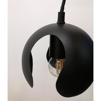 Pendant Light ES Black Iron Dome 135mm x 300mm CLA Lighting