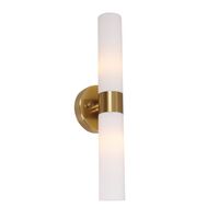 Wall Light Up/Down 2 Light ES Tubular White 60mm CLA Lighting