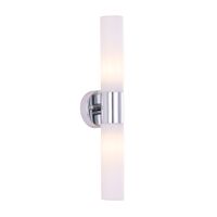 Wall Light Up/Down 2 Light ES Tubular White 60mm CLA Lighting