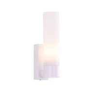 Wall Light Uplight ES Tubular Opal Glass Black 60mm CLA Lighting
