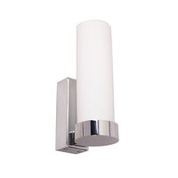 Wall Light Uplight ES Tubular Opal Glass Black 60mm CLA Lighting