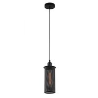 Pendant Light ES Oblong Black Mesh 120mm CLA Lighting