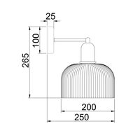 Wall Light ES Dome Green Glass Antique Brass 200mm CLA Lighting
