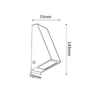 Outdoor Wall Light GU10 Wedge Stainless Steel IP44 CLA Lighting
