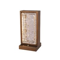 Table Lamp LED 8W 3000K 400lm Ice Glass Black 250mm CLA Lighting