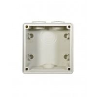 Back Box 4 Gang Vertical 32mm & 2x25mm Buffalo Grey Trader