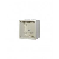 Back Box 4 Gang Vertical 32mm & 2x25mm Buffalo Grey Trader