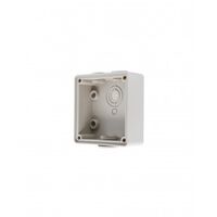 Back Box 4 Gang Vertical 32mm & 2x25mm Buffalo Grey Trader