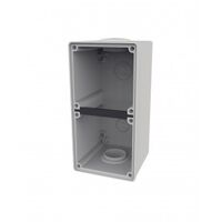 Back Box 4 Gang Vertical 32mm & 2x25mm Buffalo Grey Trader