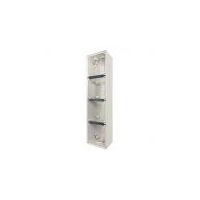 Back Box 4 Gang Vertical 32mm & 2x25mm Buffalo Grey Trader