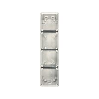 Back Box 4 Gang Vertical 32mm & 2x25mm Buffalo Grey Trader