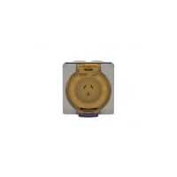 Socket Outlet IP66 10A 250V 3 Flat Pin Buffalo Grey Trader