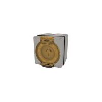 Socket Outlet IP66 20A 250V 3 Flat Pin Buffalo Grey Trader