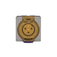 Socket Outlet IP66 20A 250V 3 Round Pin Buffalo Grey Trader
