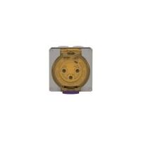 Socket Outlet IP66 32A 250V 3 Round Pin Buffalo Grey Trader