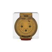 Socket Outlet IP66 32A 250V 3 Round Pin Buffalo White Trader