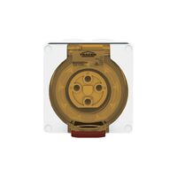 Socket Outlet IP66 20A 500V 4 Round Pin Buffalo White Trader