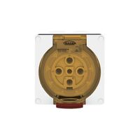 Socket Outlet IP66 10A 500V 4 Round Pin Buffalo White Trader