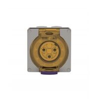 Socket Outlet IP66 32A 500V 4 Round Pin Buffalo Grey Trader
