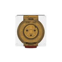 Socket Outlet IP66 20A 500V 4 Round Pin Buffalo White Trader