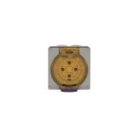Socket Outlet IP66 32A 500V 4 Round Pin Buffalo Grey Trader