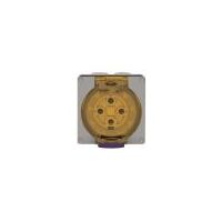 Socket Outlet IP66 40A 500V 4 Round Pin Buffalo Grey Trader