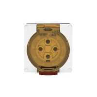Socket Outlet IP66 20A 500V 4 Round Pin Buffalo White Trader