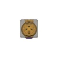Socket Outlet IP66 50A 500V 4 Round Pin Buffalo Grey Trader