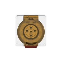 Socket Outlet IP66 10A 500V 5 Round Pin Buffalo White Trader