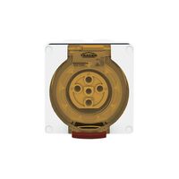 Socket Outlet IP66 20A 500V 5 Round Pin Buffalo White Trader