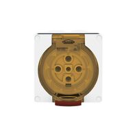 Socket Outlet IP66 40A 500V 5 Round Pin Buffalo White Trader