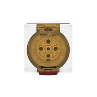 Socket Outlet IP66 20A 500V 4 Round Pin Buffalo White Trader