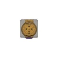 Socket Outlet IP66 50A 500V 5 Round Pin Buffalo Grey Trader