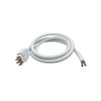 Appliance Coupler Plug 32A 250V 1.8m Lead Cougar White Trader