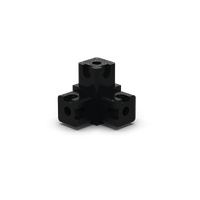 Corner Module 3 Way Black Set of 8 Eltech