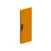 Double Door 3 Point Locking Right 600x2000mm Orange Eltech
