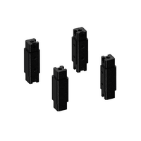 Extended Outer Profile Block Black RAL9005 Set of 4 Eltech