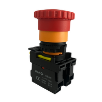 Emergency Stop Button 40mm Mushroom Twist 1NO+1NC Metal Eltech