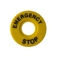 Emergency Stop Label Eltech