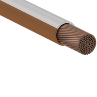 Flexible Cable 1.0mm 1C Class 6 V90HT 0.6/1kV Brown Per Metre Eltech