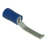 Pre-Insulated Lip Blade Terminal Twin 3.0mm Blue Pack of 100 Eltech