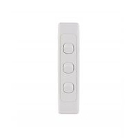 Switch Horizontal 4 Gang 10AX 16A 250V Cougar Black Trader
