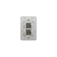 Switch Vertical 2 Gang Slim 10AX Flat Cat Matt Black Trader