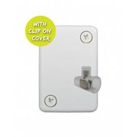 Junction Box Small 4 Loose Terminals Hyena White Trader