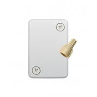 Junction Box Small 4 Loose Terminals Hyena White Trader