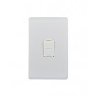 Switch Architrave 2 Gang 16AX 20A 250V Leopard Black Trader