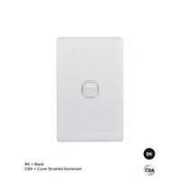 Switch Architrave 2 Gang 16AX 20A 250V Leopard Black Trader
