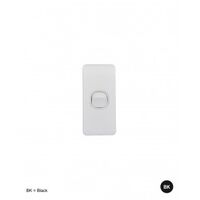Switch Architrave 2 Gang 16AX 20A 250V Leopard Black Trader